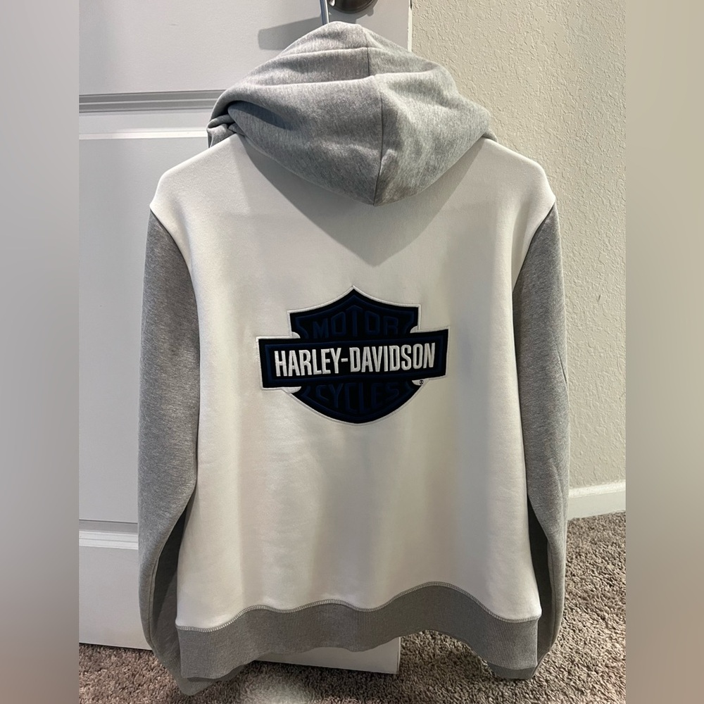 Women’s Harley Davidson color blocked zip up hoodie